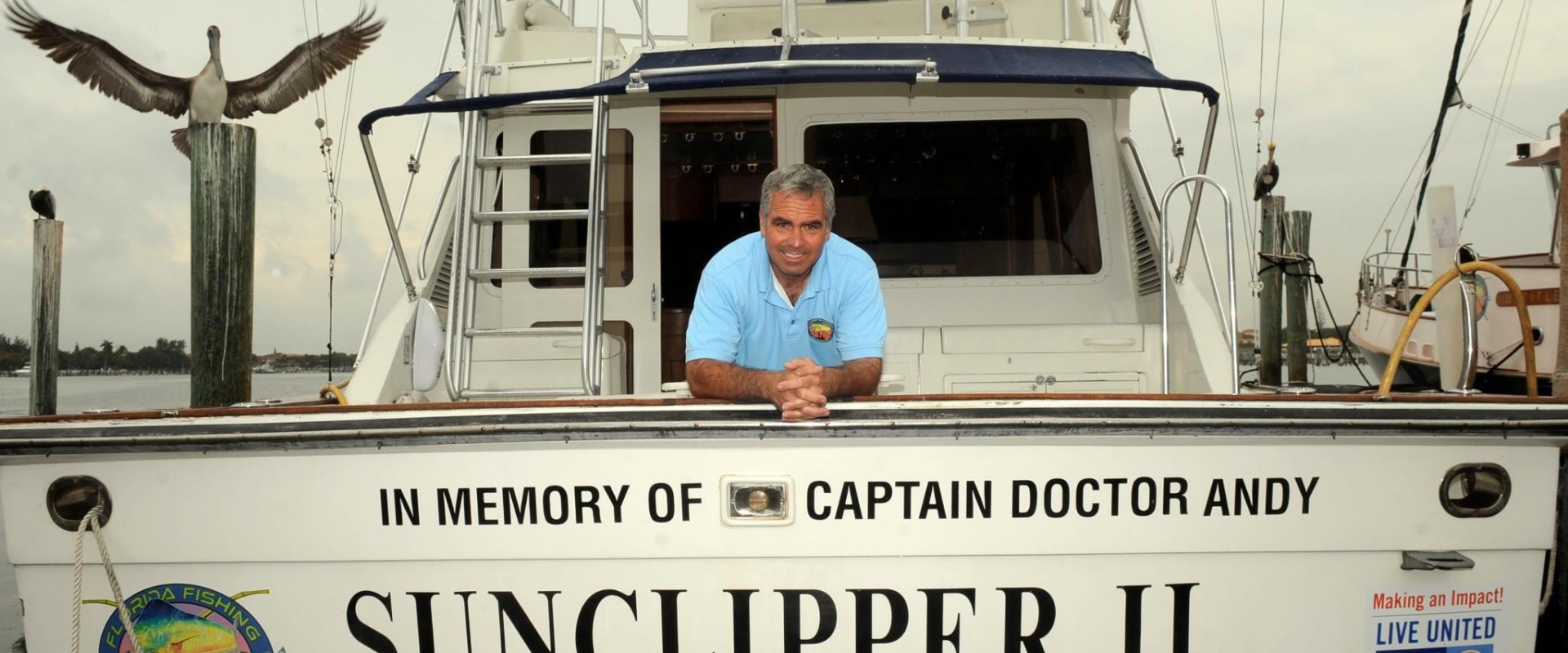 Capt. Richard Brochu on the Sunclipper II vessel.