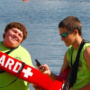 Two youth in Coast Guard training program.